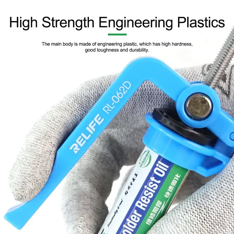 RELIFE RL-062D Glue Gun Application for 5~10CC syringe soldering oil,