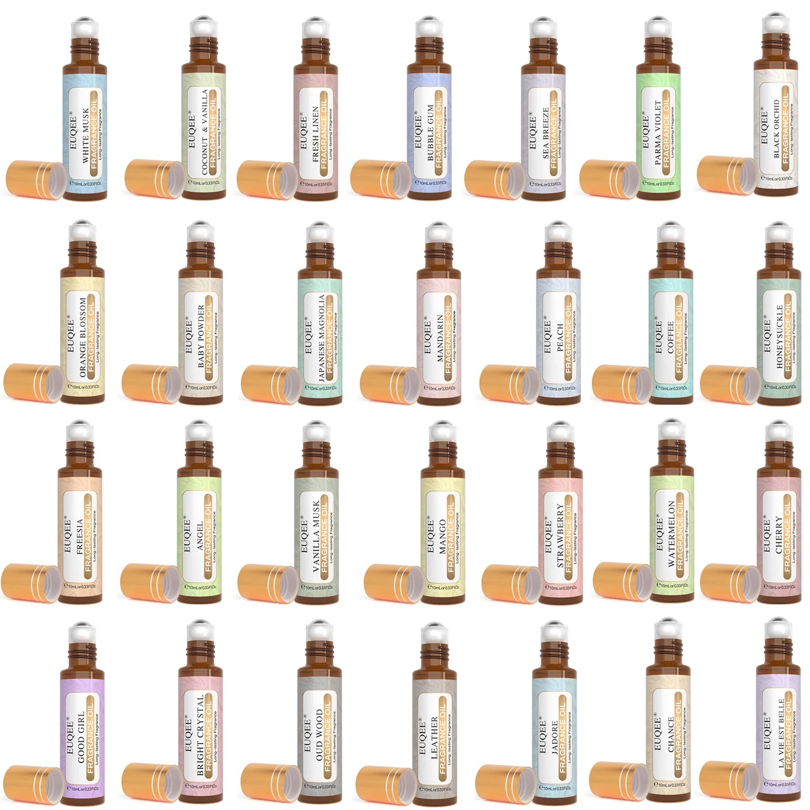 EUQEE 10ml Fragrance Oil Roll-On Long Lasting Scent La Vie Est Belle