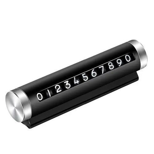 Car Temporary Parking Number Plate Black/Silver/Blue Aluminium Alloy