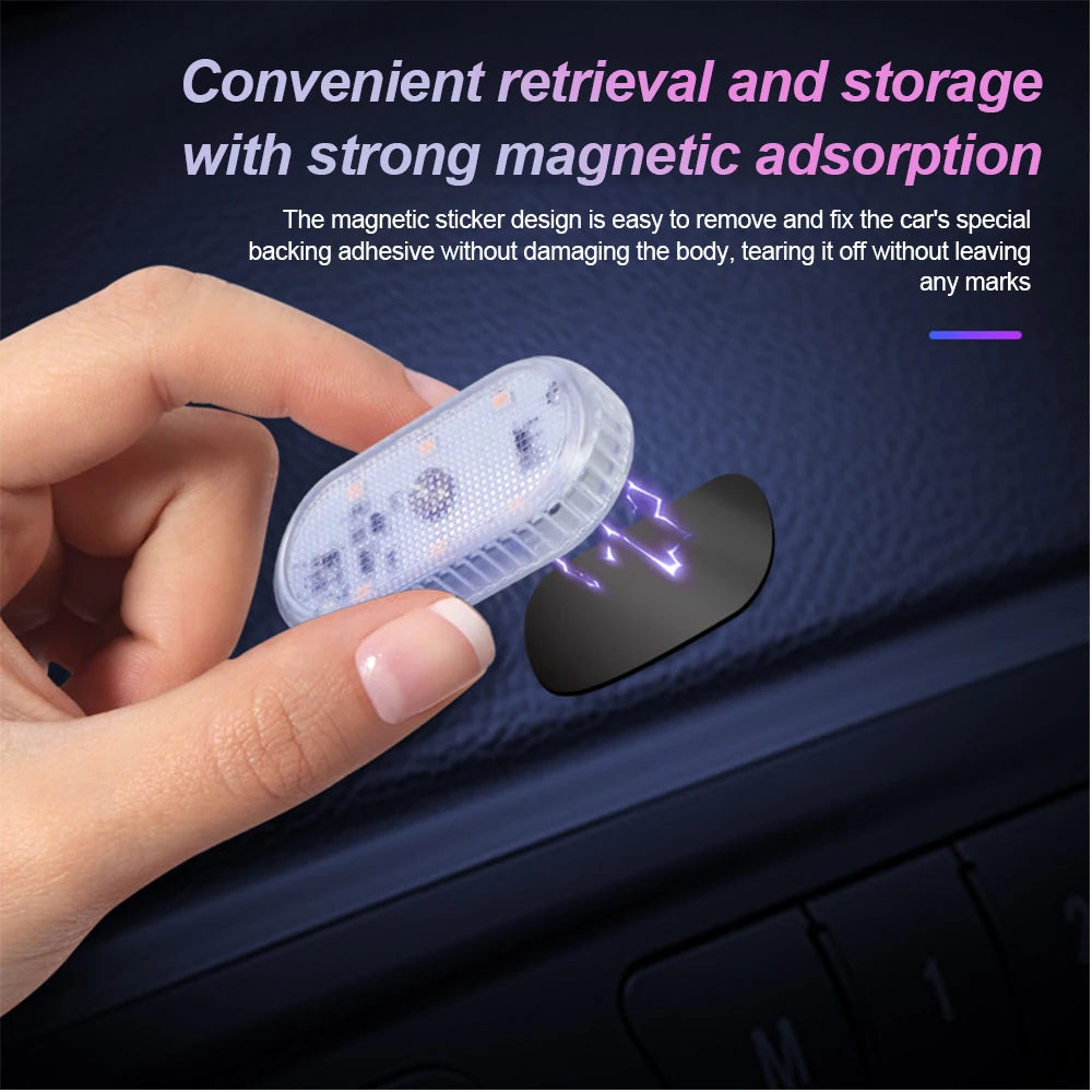 1 pc Multi Color Car Light Wireless LED Touch Light Roof Light Sensor