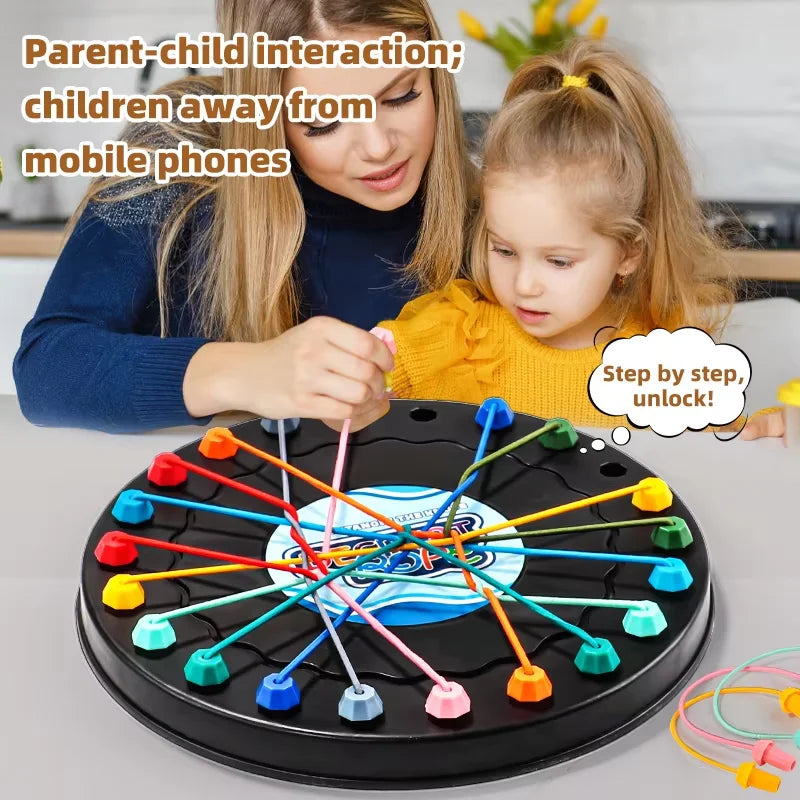 Rope Unraveling ChallengeA Board Game for Kids Enhances Logical