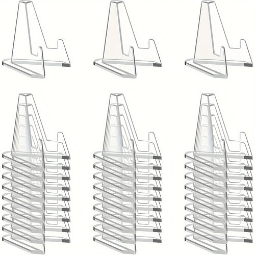 30pcs Clear Acrylic Display Stands for Sports Cards And Graded