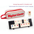 Rummy Cube Game with 4 Racks, 106 Rummy Cube Game Set with Portable