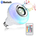 AC 85-265V 12W E27 LED Light Bulb with Bluetooth Speaker Music Remote