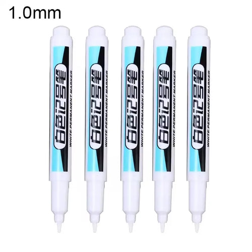 0.7/1.0/2.5MM White Permanent Marker Pens Markers Paint Pen For Wood