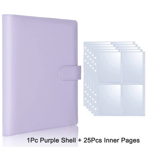 25pcs Page(4 Grids) Photo Card A5-Binder Kpop Photo Albums Idol Cards