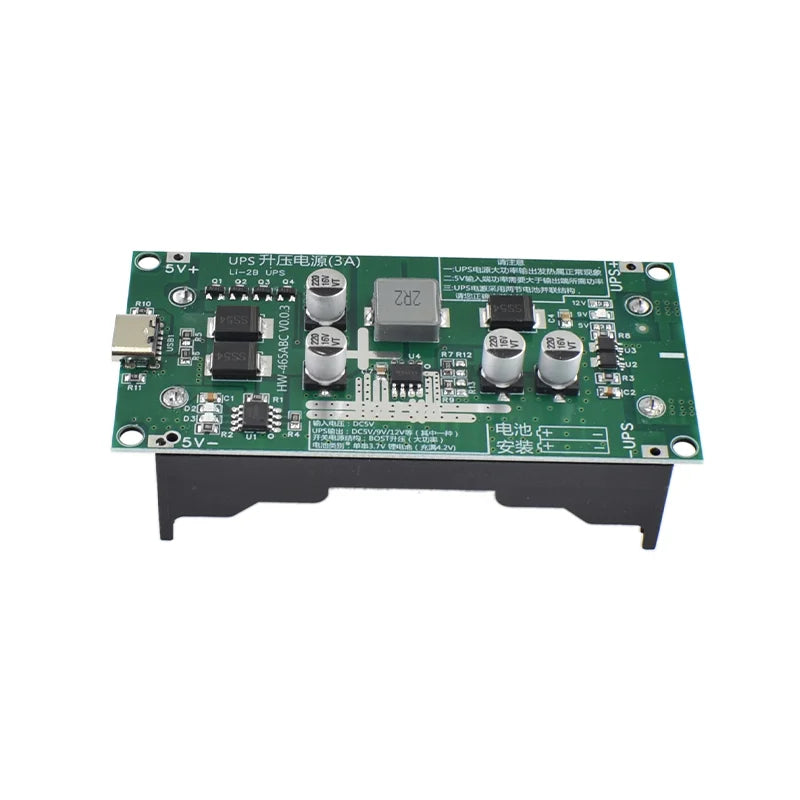 Type-C 15W 3A Fast Charge UPS Power Supply / 18650 Lithium Battery