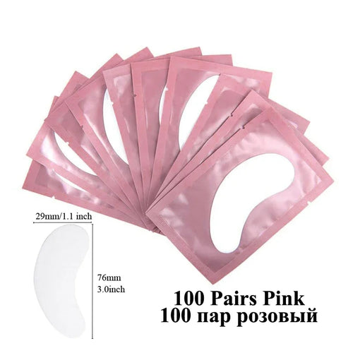 100pairs eye patches eyelash extension under eyelashes fake lashes