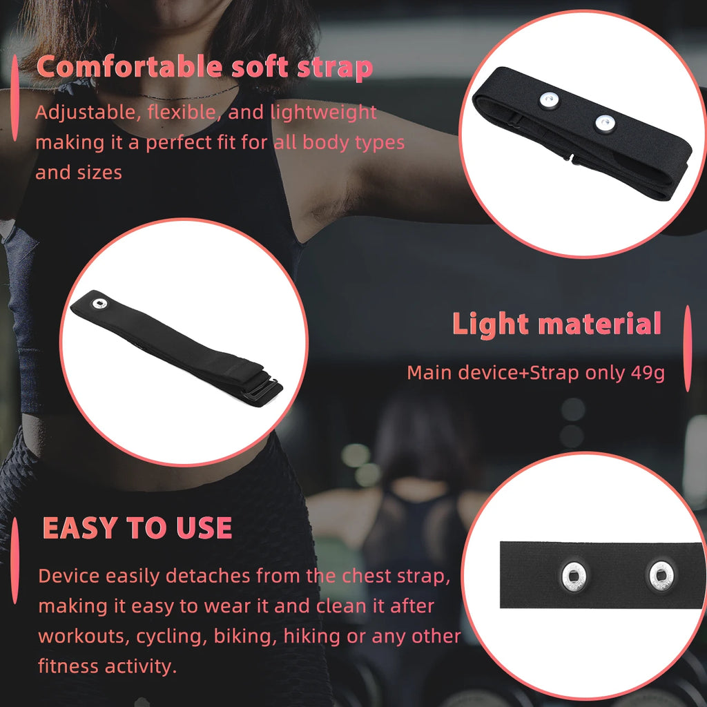 1Pc Heart Rate Monitor Replacement Strap Compatible with Polar H7 H9