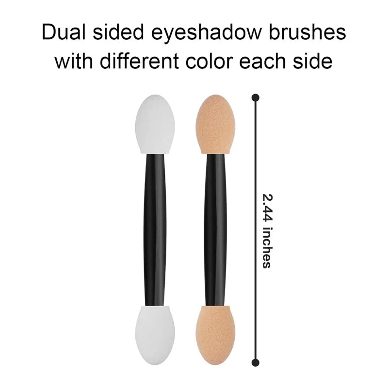 Cuttte 50/100PCS Disposable Dual Sides Eye Shadow Sponge Applicators
