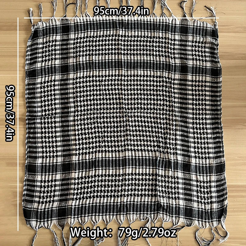 Fashion Military Fashion Lightweight Army Plaid Scarf Unisex Tactical