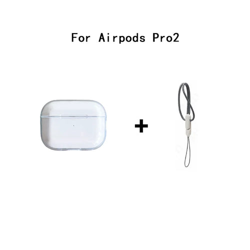 Clear Soft TPU Earphone Case for Airpods 4 3 2 1 Pro Pro2 Shockproof