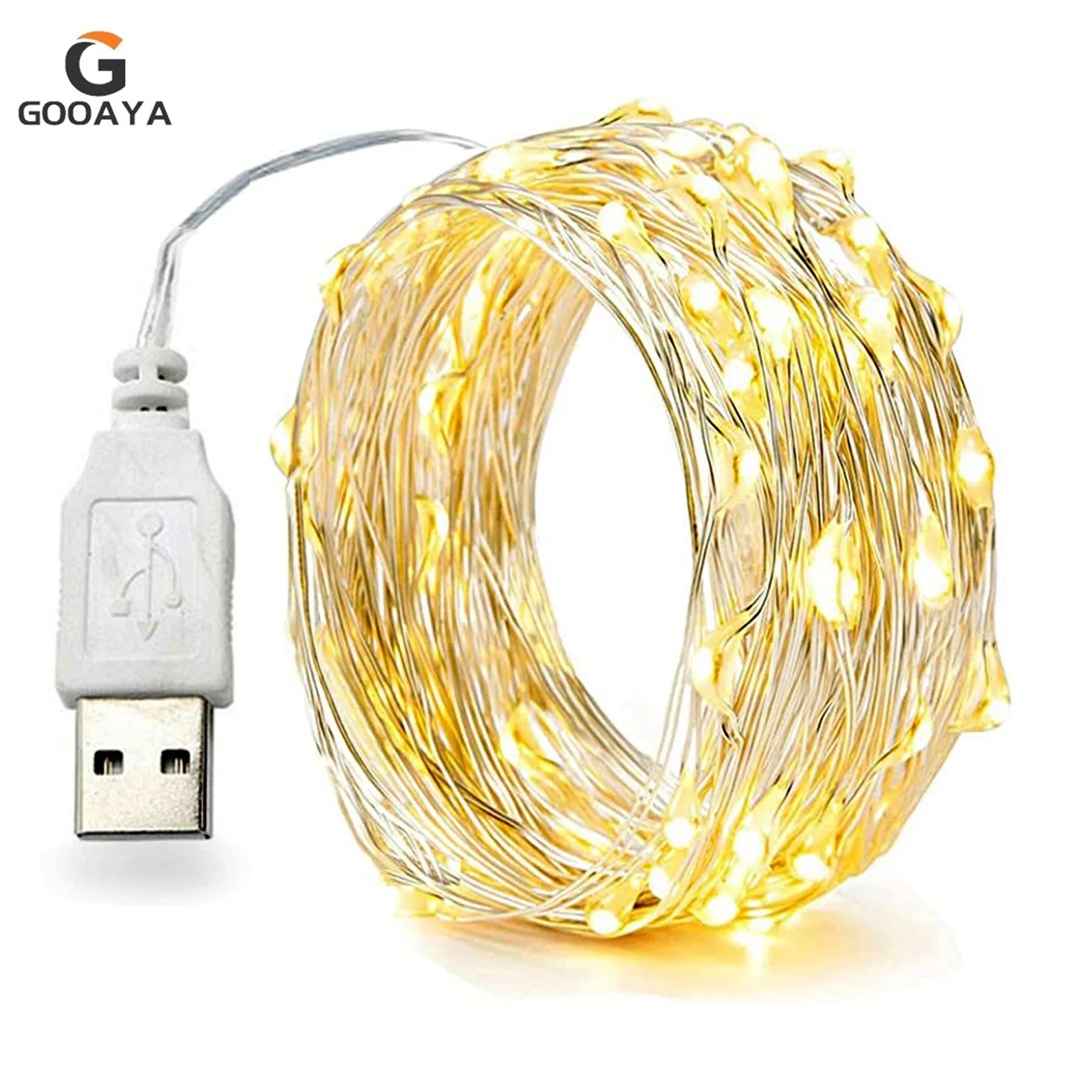 30M 10M Waterproof USB LED Lights String Copper Wire Fairy Garland