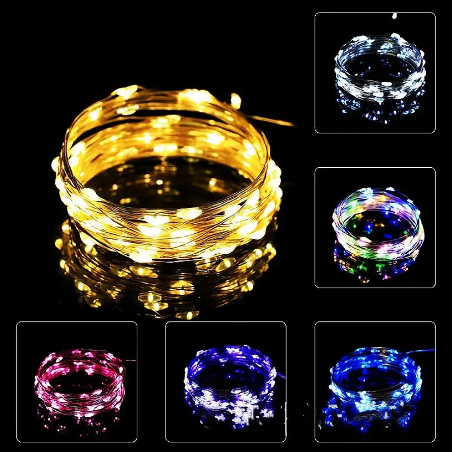 30M 10M Waterproof USB LED Lights String Copper Wire Fairy Garland