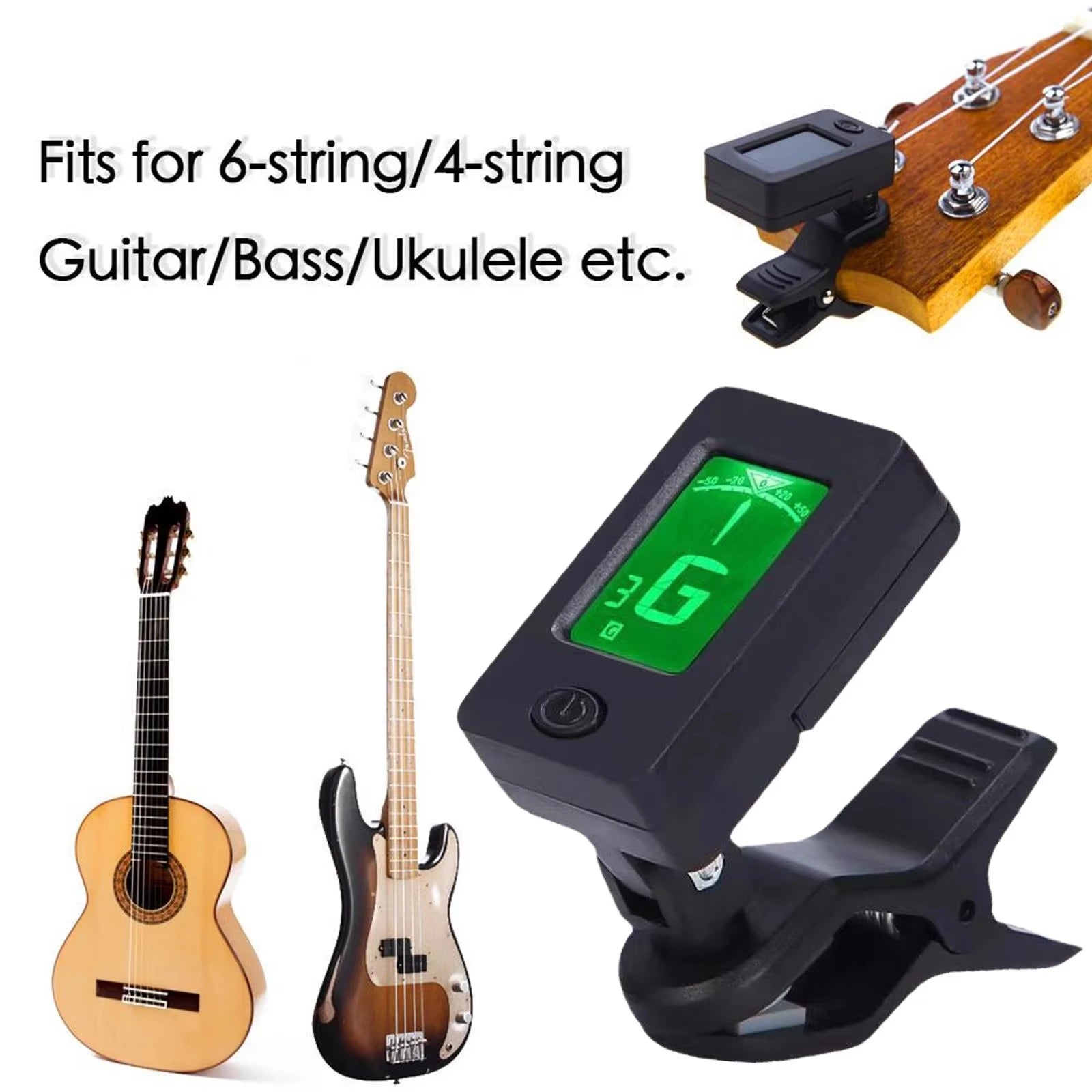 Miwayer Professional 360° Clip-On Guitar Tuner, LCD Screen Digital