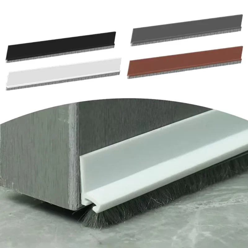 1pc 100CM Brush Seal Strip Door Bottom Seal Strip Insectproof