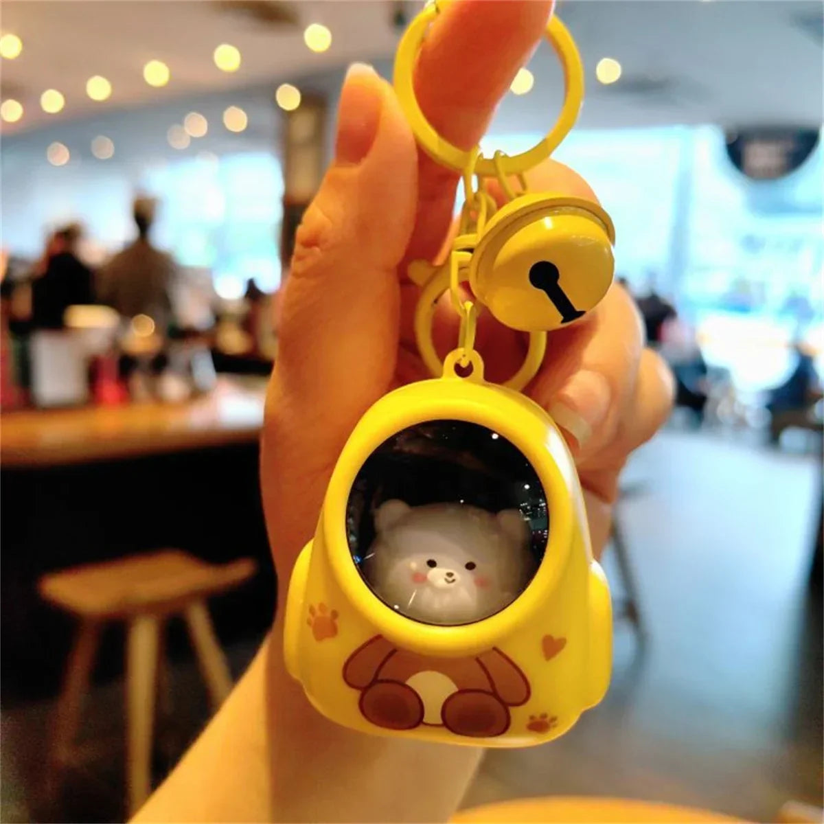 Cute Bear Bag Small Night Light Keychains Kawaii Bags Hang Web