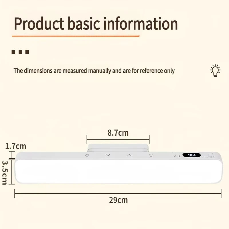 Smart Touch Table Lamp Magnetic Desk Lamp Bulit-in 2000mAh Battery for