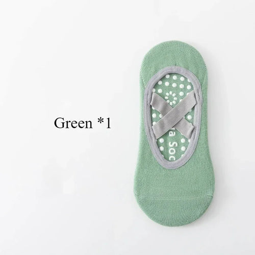 1/ 4Pair Professional Women Yoga Sock Silicone Anti-slip Ballet