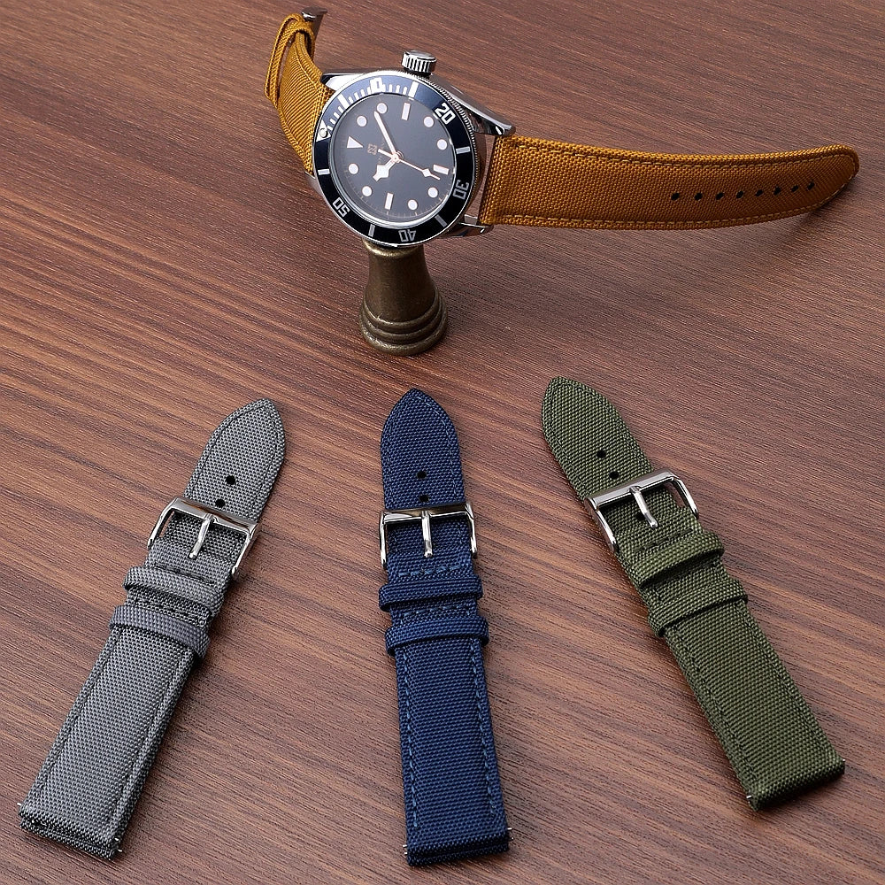 18mm 19mm 20mm 21mm 22mm 24mm Waterproof Sailcloth Watch Strap