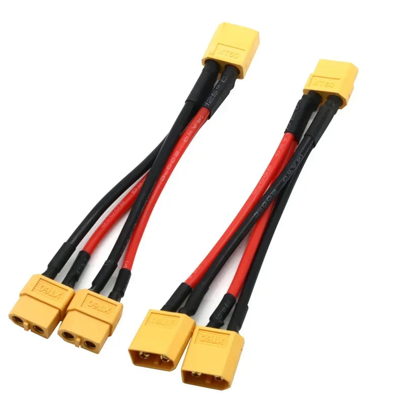 XT60 Parallel Battery Connector 3-Way 14AWG Silicone Wire Male/Female