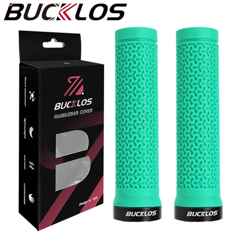 BUCKLOS Bicycle Handle Soft Rubber Mountain Bike Grips Lock on Bicycle