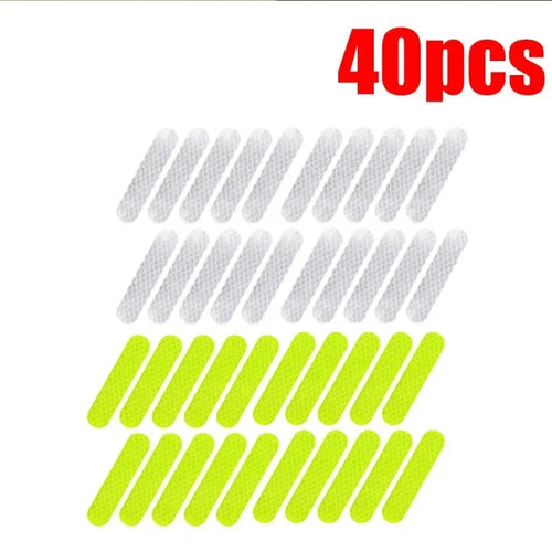 10-100Pcs Motorcycle Helmet Warning Reflective Stickers Night Safety