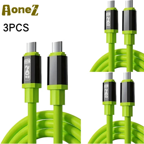 1.5m Fast Charging 27/120/240W USB Type-C To Type-C Cable Real-Time
