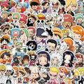 55pcs One Piece Cute Cartoon Stickers DIY Skateboard Phone Case Laptop