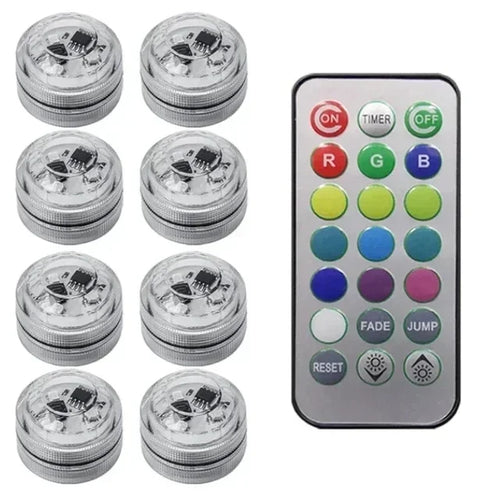 Wireless Adhesive LED Car Interior Ambient Light Remote Control Decor