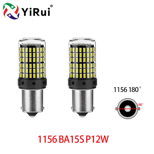 YiRui 2pcs 12-48V New LED Bulbs 144smd Lamp Reverse Turn Signal Light