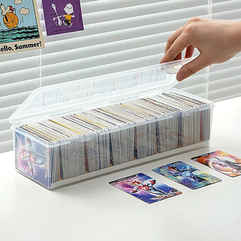 Clear Plastic Compartmentalized Organizer Box Holds 550+ Game Cards