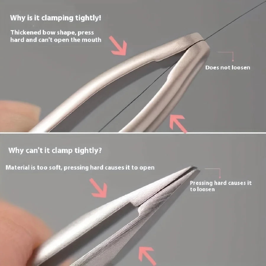 1pc Professional Lash Extension Tweezers Straight and Curved Eyelash