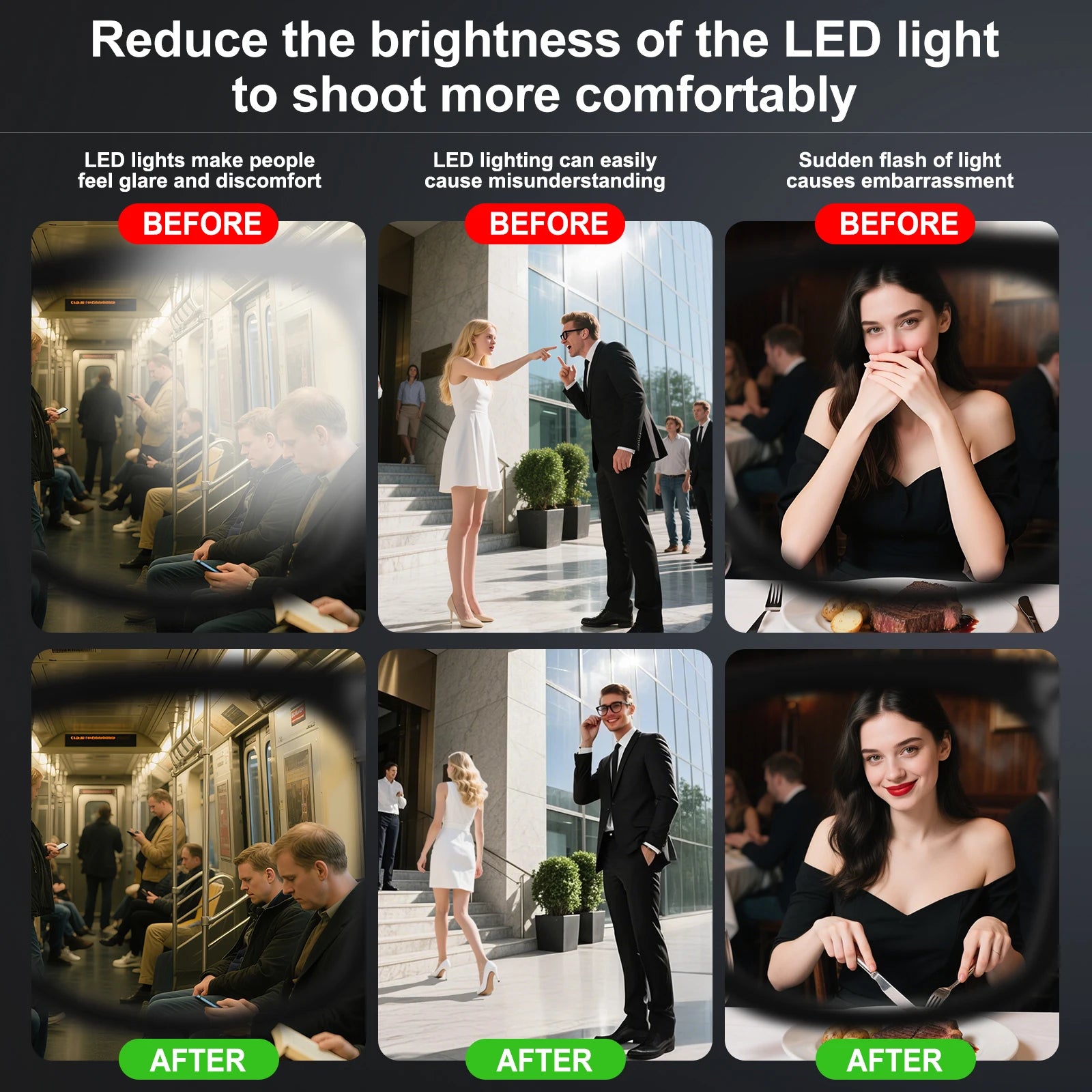 LED Light Block Cover For Meta Glasses's Camera Lens Protective cover
