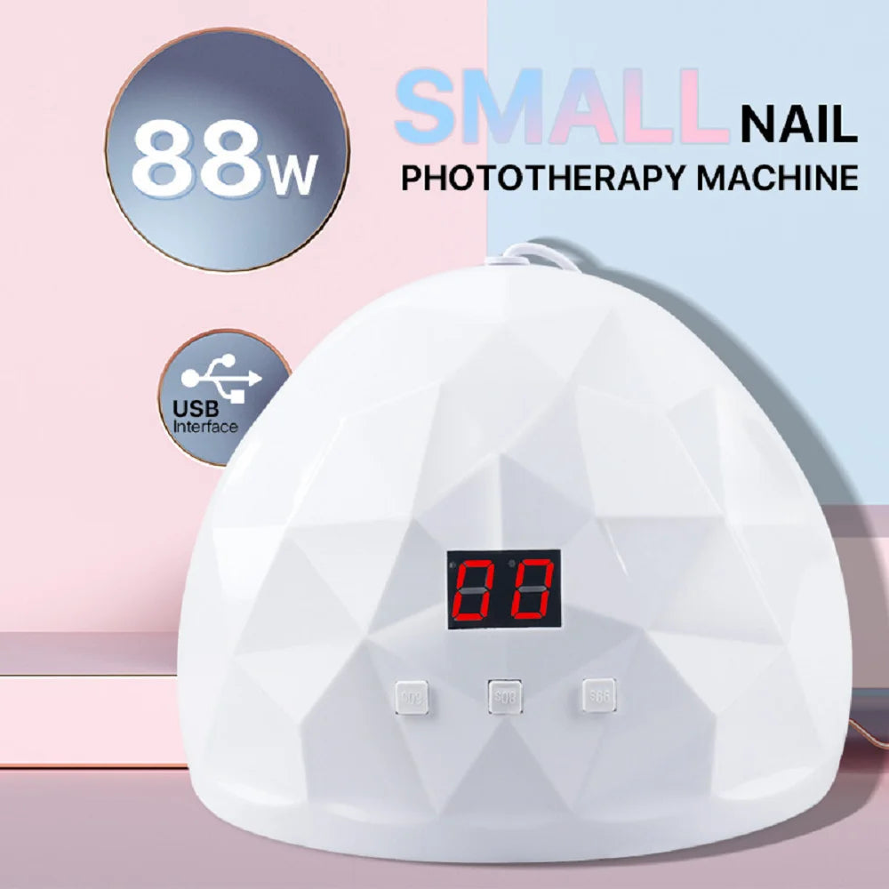 LULAA UV Nail Polish Lamp Gel Curing Polishing Lamp with Three Timing