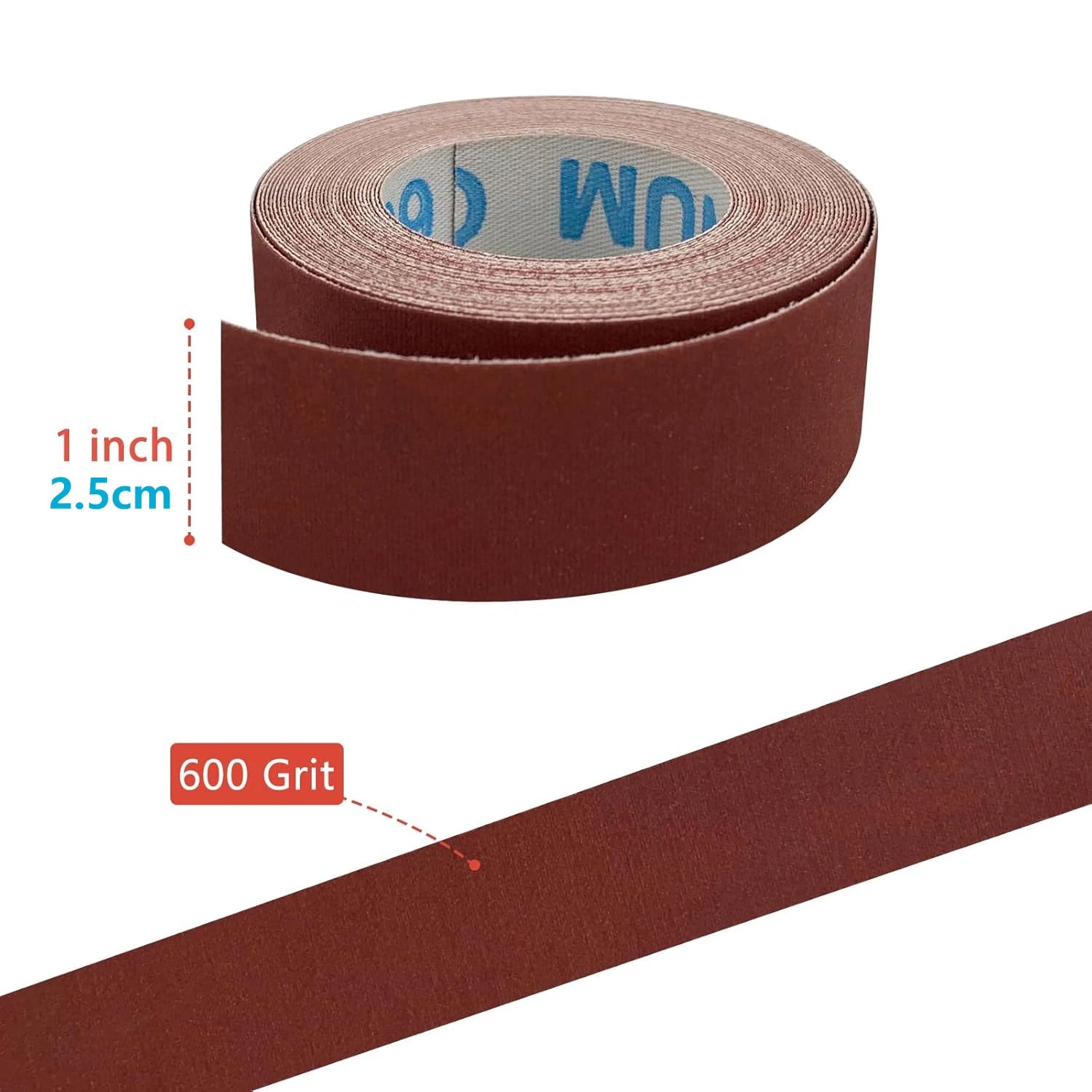 1inch Emery Cloth Rolls, Continuous Sandpaper (2m / 5m) Suitable for