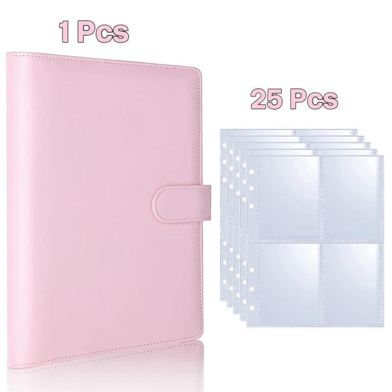 25pcs Page(4 Grids) Photo Card A5-Binder Kpop Photo Albums Idol Cards