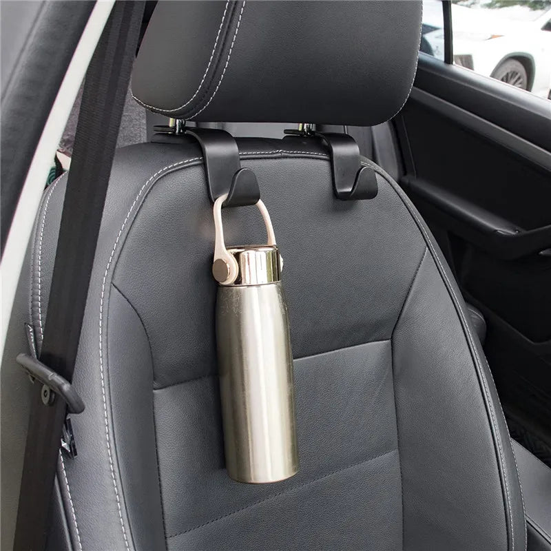 1/4Pcs Car Headrest Hooks Hanger for Bags Seat Back Organizer Holder