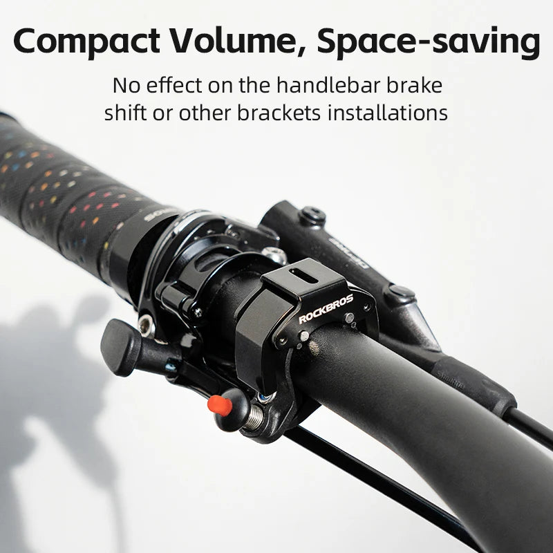 ROCKBROS Bicycle Bell Aluminum Alloy Horn Small Volume Portable Sound