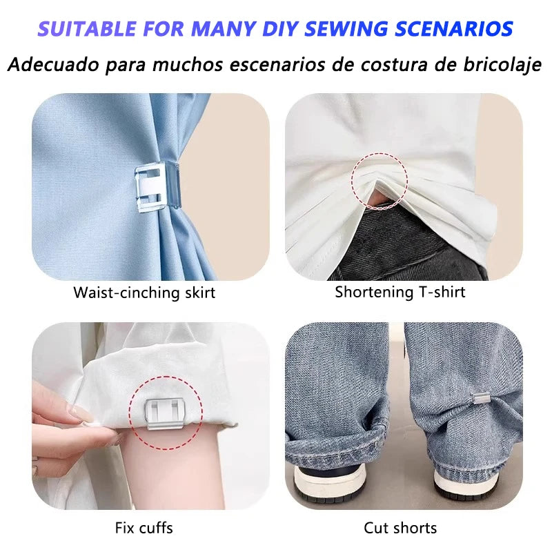 4/10PCS Invisible Leg Shortening Clip, Non-Slip Pants Edge Clip, Quick
