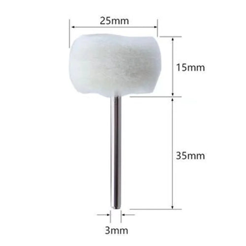 10Pcs Mini grinding sanding head abrasive disc felt 3mm Shank buffing
