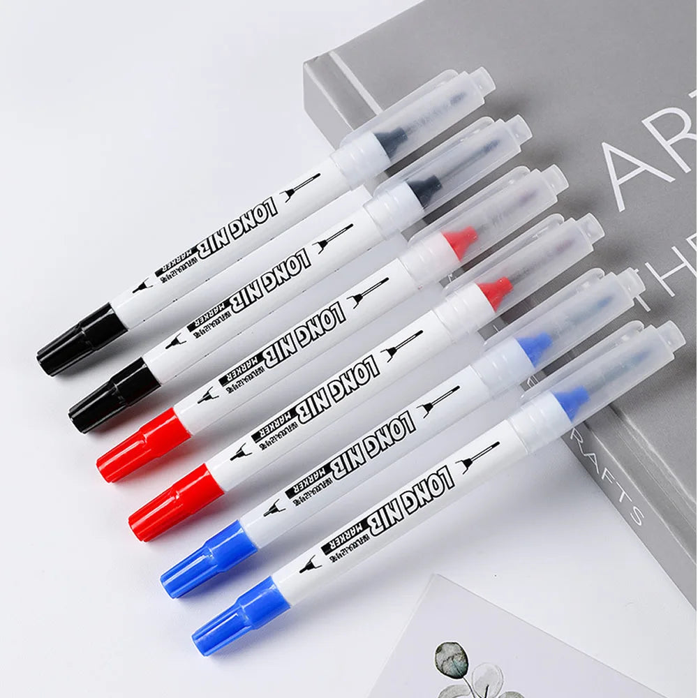 20mm Double-Tip Deep Hole Long Head Nib Markers For Metal Pen