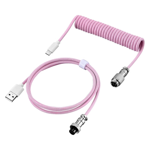 Coiled Keyboard Cable Type C To USB-A Mechanical Keyboard Cable