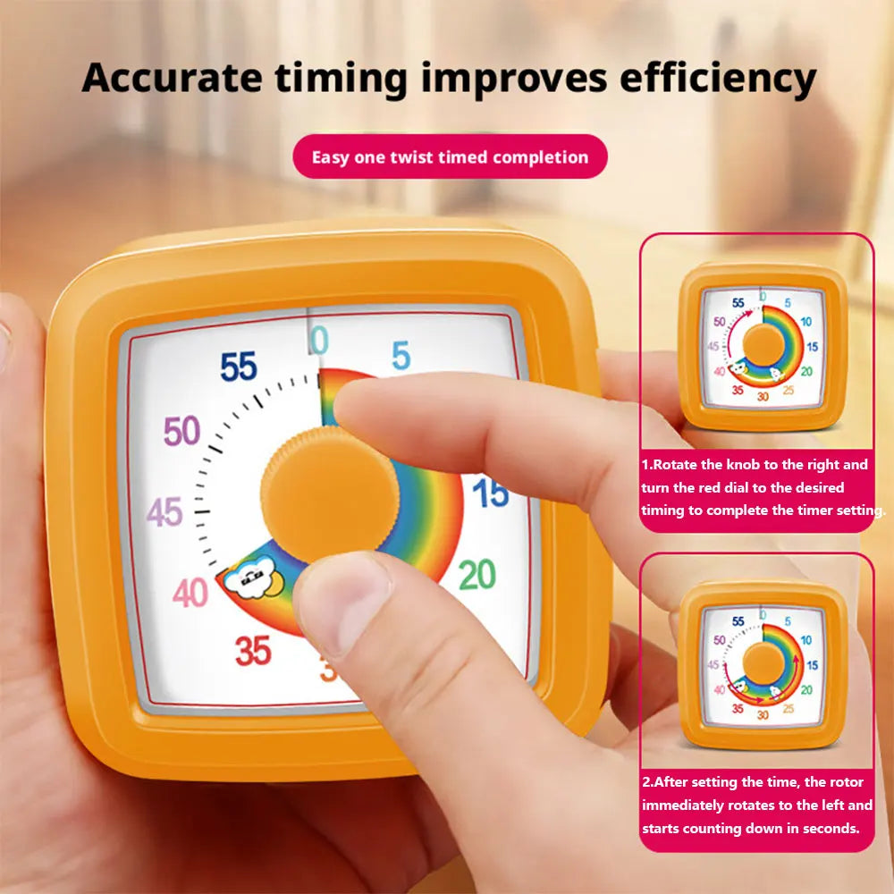 Visual Timer Children's Self-discipline Tool Countdown 60-minute