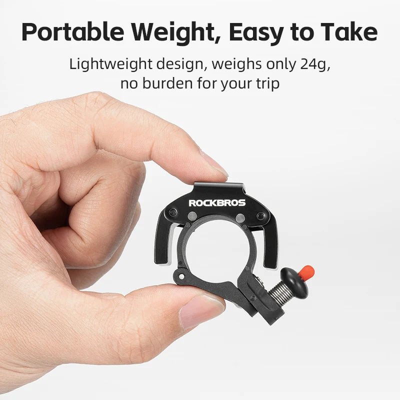 ROCKBROS Bicycle Bell Aluminum Alloy Horn Small Volume Portable Sound