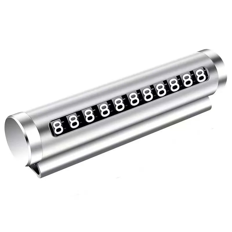 Car Temporary Parking Number Plate Black/Silver/Blue Aluminium Alloy