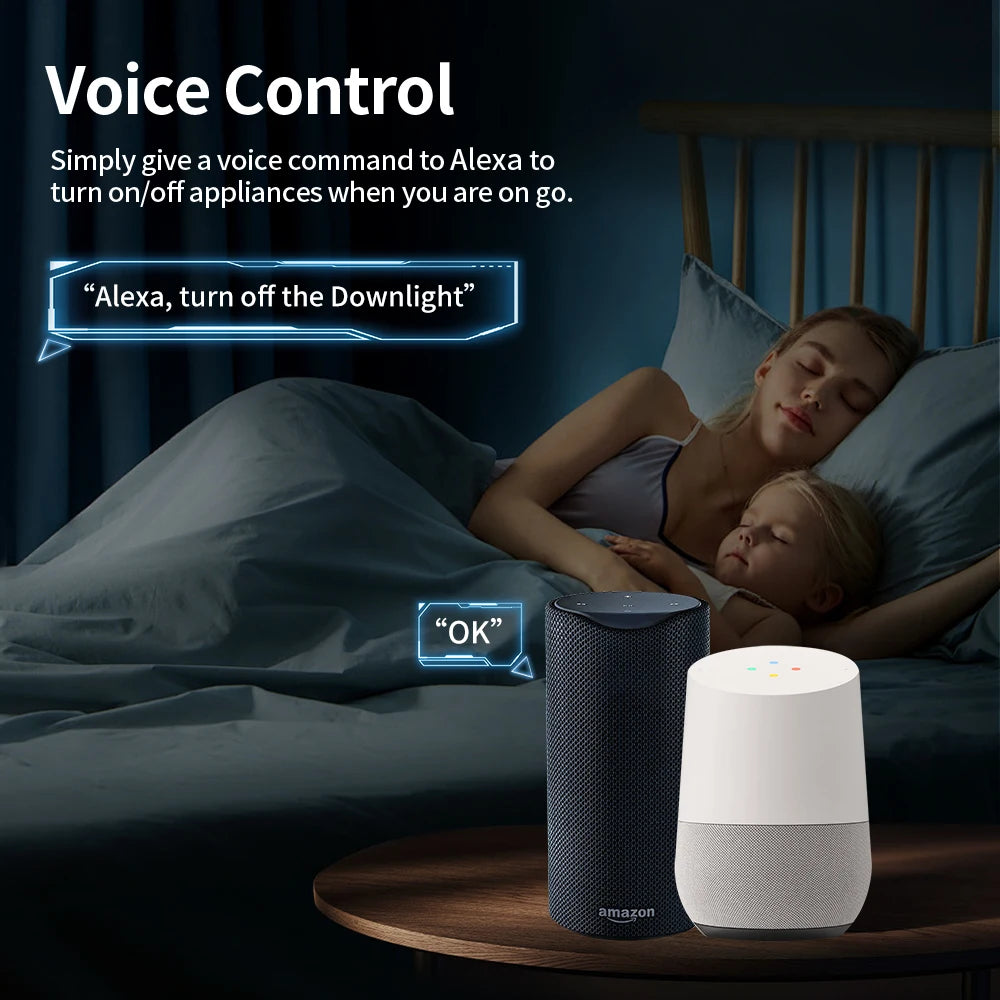TNCE Tuya Wifi/Zigbee3.0 Smart Socket EU Plug 16/20A Power Monitor