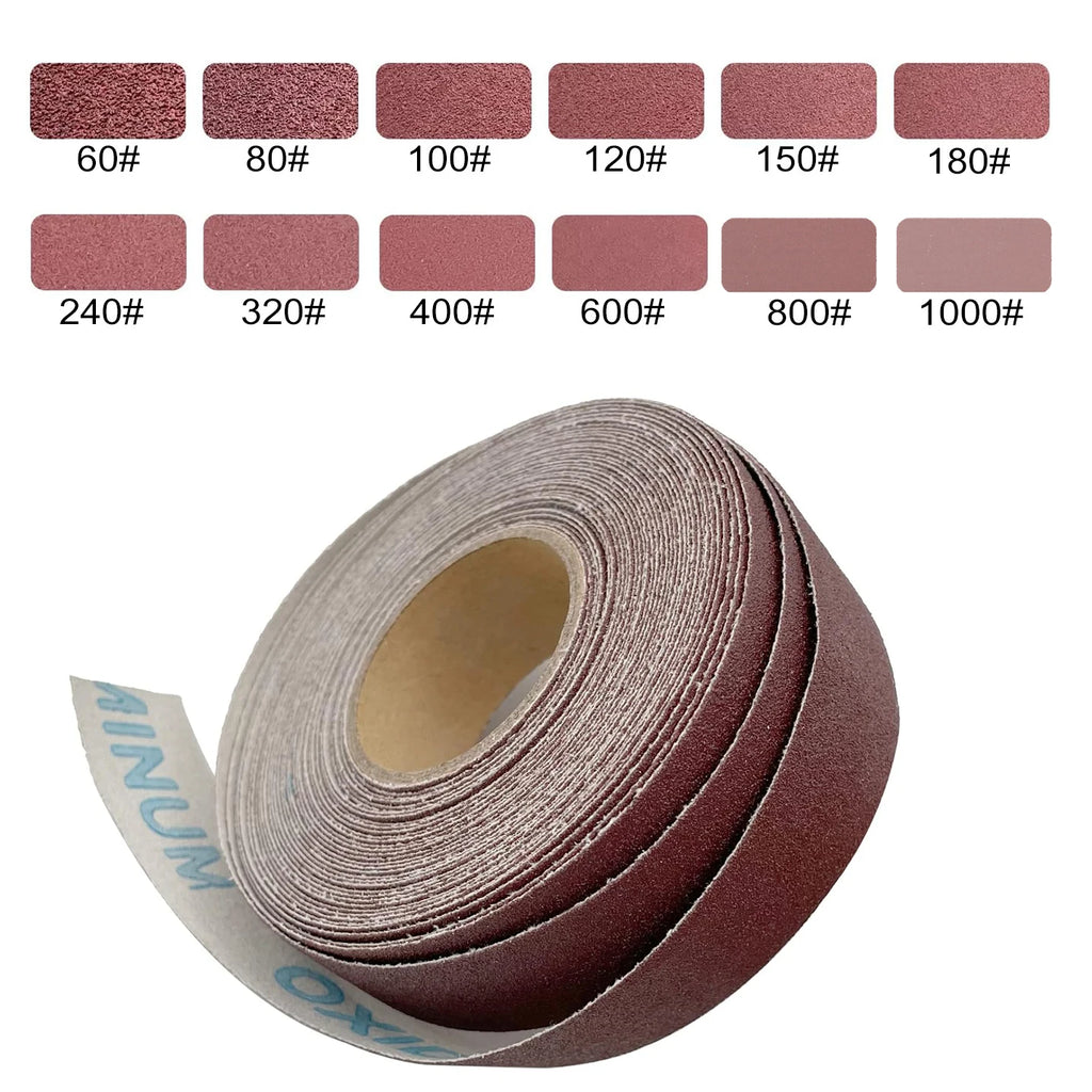 1inch Emery Cloth Rolls, Continuous Sandpaper (2m / 5m) Suitable for