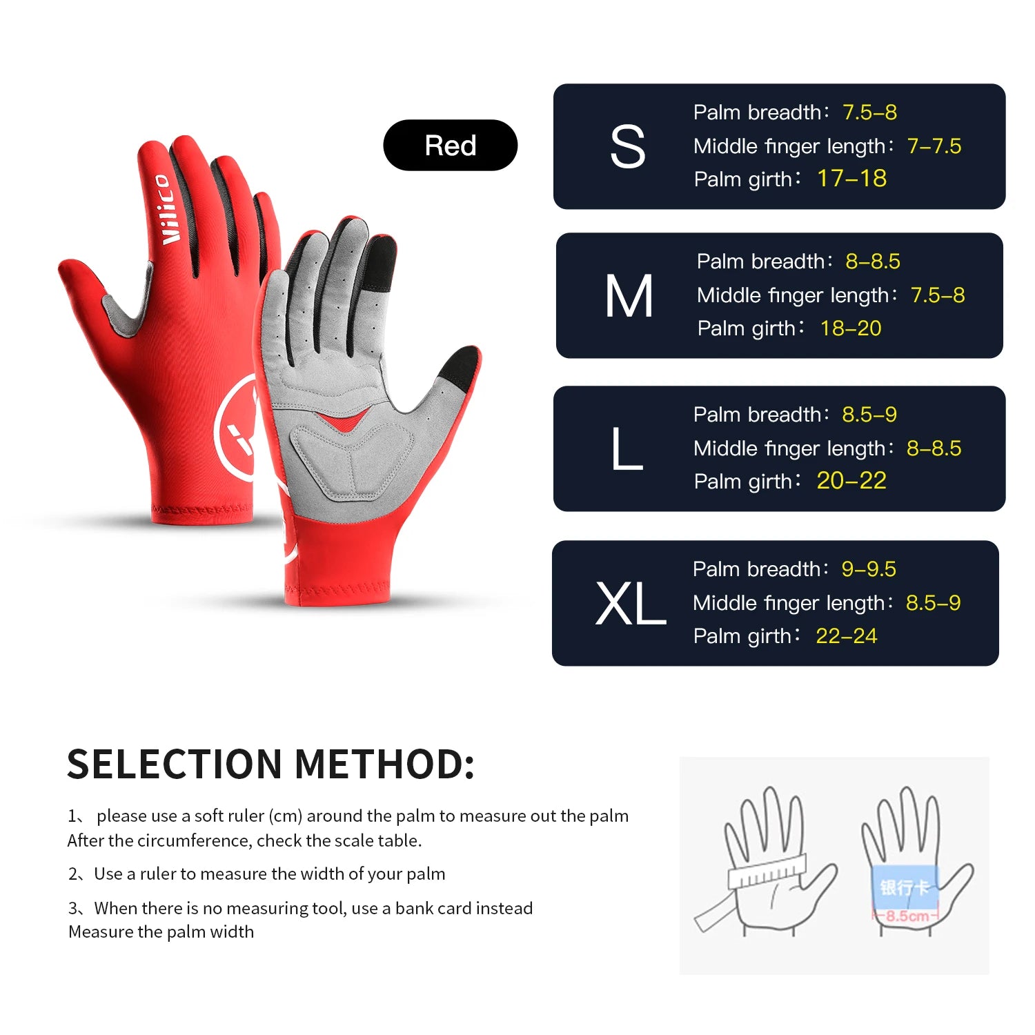 Vilico Professional Outdoor Cycling Gloves With Sensitive Touch Screen