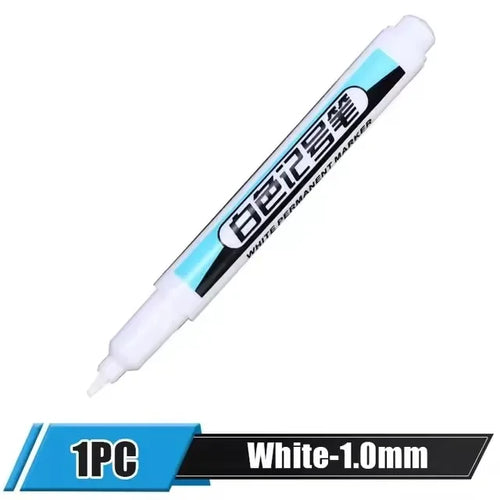 0.7/1.0/2.5MM White Permanent Marker Pens Markers Paint Pen For Wood